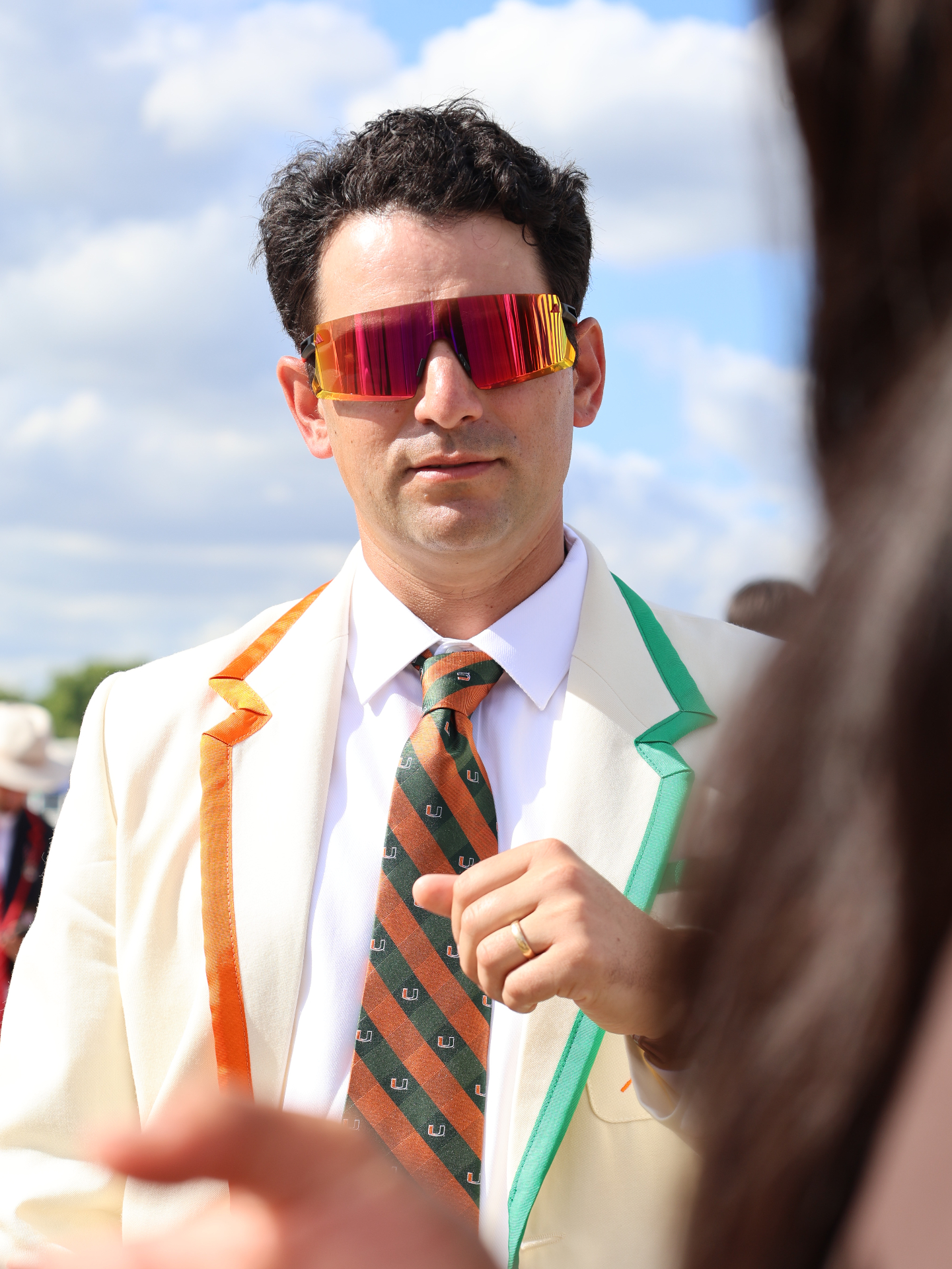 UM Rowing blazer and crested tie